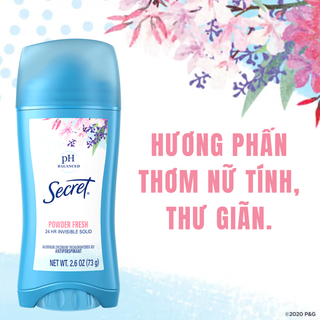 [Hàng CTY]Sáp khử mùi Secret 73gr pH Balanced