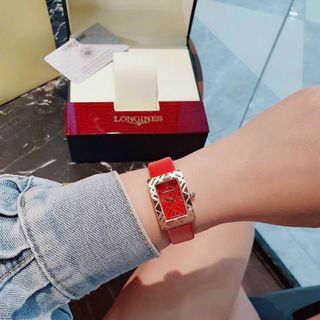 SALE BỎ MẪU ĐỒNG HỒ NỮ THỜI TRANG BUBBERI ĐỎ DÂY DA