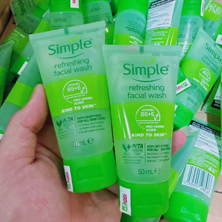 [Authentic]Sữa rửa mặt Simple 50ml (Xanh lá)