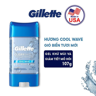 [Hàng CTY]Lăn khử mùi Gillette Cool Wave - Gel 107gr