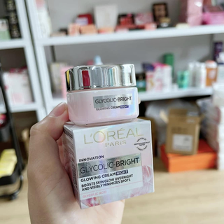 [Hàng Full tem]Kem face Loreal Glycolic 15ml (Kem đêm)