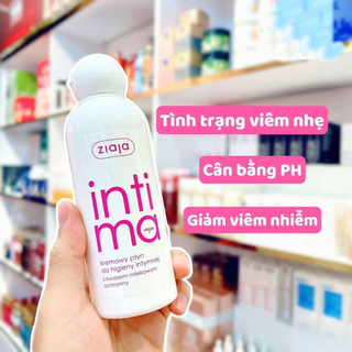 [Authentic]Dung dịch vệ sinh Intimate Ziaja 200ml (hồng)