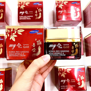 [Hàng CTY]Kem face My Gold Aqua Wrinkle & Whitening 50ml