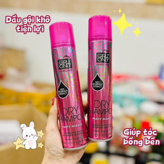 [Chính Ngạch]Dầu gội khô Girlz Only 200ml Moringa Extract
