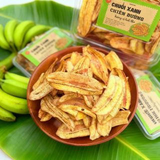 CHUỐI XANH CHIÊN ĐƯỜNG – GIÒN NGỌT CHUẨN VỊ QUÊ NHÀ 500G - WINNIE HOUSE