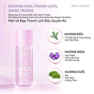 [Chính Hãng]Xịt thơm body Colorkey wild violet 100ml