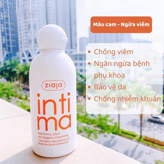 [Authentic]Dung dịch vệ sinh Intimate Ziaja 200ml (cam)