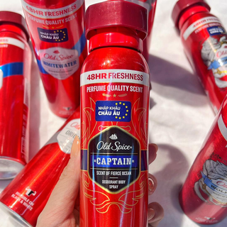 [Hàng CTY]Xịt khử mùi Old Spice Captain 150ml