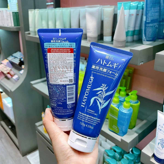 [Chính Ngạch]Sữa rửa mặt Hatomugi Xanh 130gr
