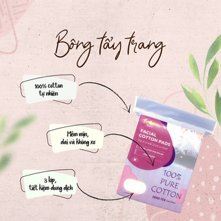 [Hàng Auth]Bông tẩy trang Yusachi 200 miếng