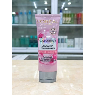 [Hàng Full tem]Sữa rửa mặt Loreal Glycolic 100ml