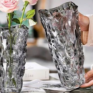 Lọ Hoa Thuỷ Tinh Rẻ YH 25cm ( thùng mix màu ) ( THÙNG 12C )