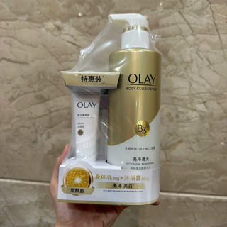 [Authentic]Sữa tắm Olay Trung 500ml tặng kèm kem body 30gr