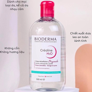 [Hàng CTY]Tẩy trang Bioderma 500ml hồng