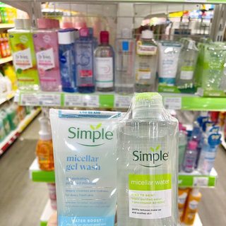 [Authentic]Set Sữa rửa mặt + Tẩy trang Simple (150ml + 200ml)