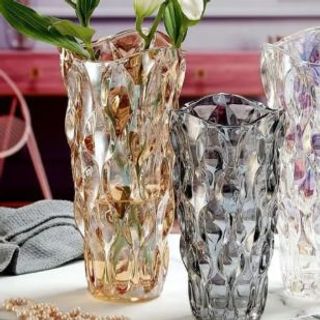 Lọ Hoa Thuỷ Tinh Rẻ YH 25cm ( thùng mix màu ) ( THÙNG 12C )