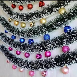 [Combo 5,10] Dây Kim Tuyến Trang Trí Noel, Dây Thông Noel , Dây Chồn dài 1,8m , KT 9cm , 11cm , 15cm . Trang Trí Noel , Giáng Sinh , Làm vòng Nguyệt Quế