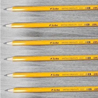 HỘP 12 BÚT CHÌ DELI 2B CÓ ĐẦU TẨY EC037- 2B