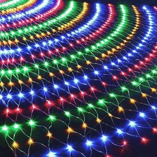 DÂY ĐÈN RÈM LƯỚI MẮT CÁ NHIỀU MÀU 2m x1,5m