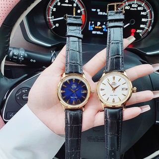 SALE NHANH ĐỒNG HỒ CƠ NAM CAO CẤP OGIENT DÂY DA ĐEN