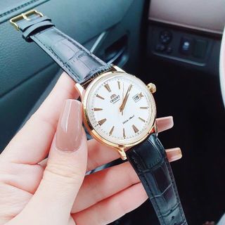 SALE NHANH ĐỒNG HỒ CƠ NAM CAO CẤP OGIENT DÂY DA ĐEN