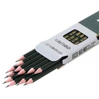 HỘP 12 BÚT CHÌ DELI 2B XANH LÁ 7084