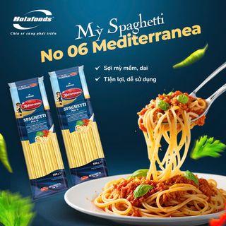 Mỳ Spaghetti No.6 Mediterranea 500 g/gói, xuất xứ Hy Lạp