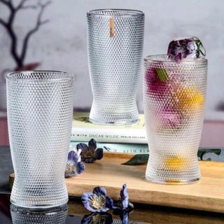 BỘ 6 LY THỦY TINH CHẤM BI DELI KB162 2B