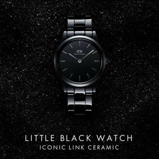 ĐỒNG HỒ NAM CAO CẤP DANIEL W ICONIC LINK CERAMIC ĐEN FULLBOX TEM