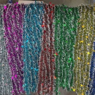 Combo 10 dây Thông Noel, Dây Kim Tuyến Đuôi Chồn Nhiều Màu Sắc . Trang Trí Noel , Giáng Sinh Dài 1,5m