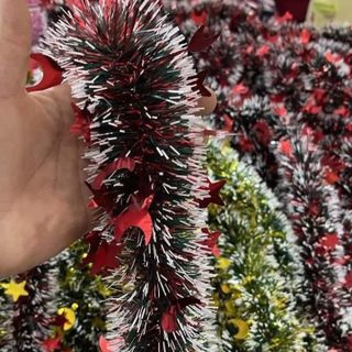 Combo 10 dây Thông Noel, Dây Kim Tuyến Đuôi Chồn Nhiều Màu Sắc . Trang Trí Noel , Giáng Sinh Dài 1,5m