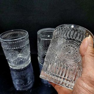 BỘ 6 LY THỦY TINH ĐỒNG TIỀN DSKB040 1A