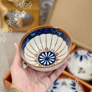 BỘ 6 CHÉN QUÀ TẶNG HOẠ TIẾT VIỀN NÂU