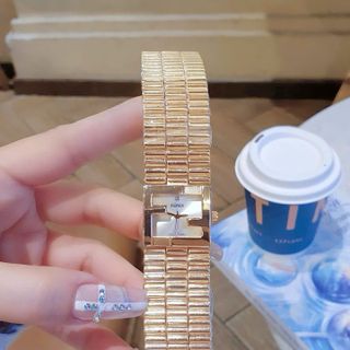 XẢ RẺ ĐỒNG HỒ NỮ THỜI TRANG PENDI DÂY BẢNG VUÔNG MÀU HỒNG