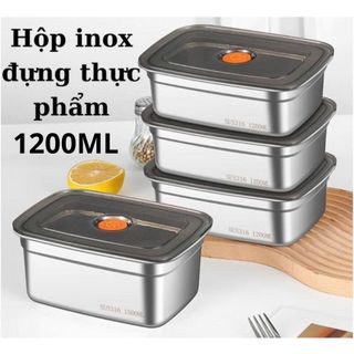 HỘP ĐỰNG THỰC PHẨM INOX 304 1200ML