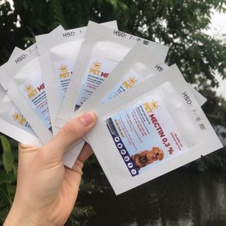 Gói Trộn Thức Ăn Sạch Ve Rận Petmectin , Bọ Chét, Kí Sinh Cho Chó Mèo
