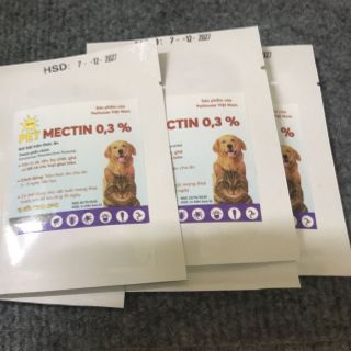 Gói Trộn Thức Ăn Sạch Ve Rận Petmectin , Bọ Chét, Kí Sinh Cho Chó Mèo