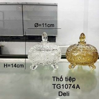 HỦ MỨT TẾT 3 CHÂN DELI VÀNG 1074A