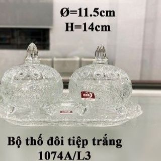 BỘ 2 HỦ MỨT TẾT KÈM KHAY DELI 1074AL3