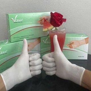 HỘP 100 GĂNG TAY Y TẾ KHÔNG BỘT VGLOVE