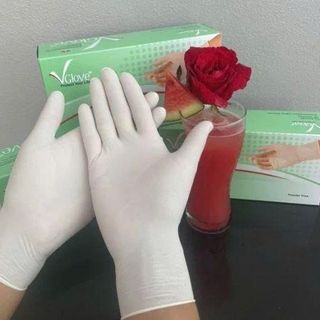 HỘP 100 GĂNG TAY Y TẾ KHÔNG BỘT VGLOVE