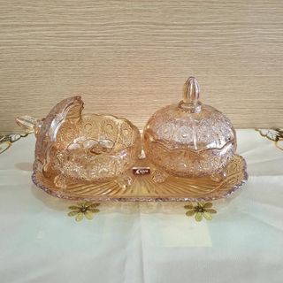 BỘ 2 HỦ MỨT TẾT KÈM KHAY DELI VÀNG 1074AL3HA