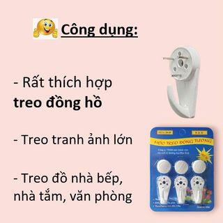 Móc treo đóng đinh HÒA HỢP 8888 _ Móc treo tường siêu chắc, chịu lực tốt, không cần khoan, tiện lợi cho gia đình