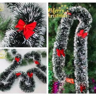 Dây Chồn Bản Rộng 9cm , Dây Thông Noel ,Dây Chồn Tuyết , Dây Kim Tuyến Trang Trí Noel , Giáng Sinh dài 1,8m