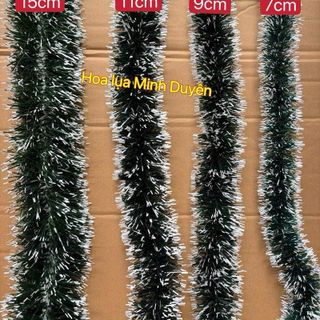 Dây Chồn Bản Rộng 9cm , Dây Thông Noel ,Dây Chồn Tuyết , Dây Kim Tuyến Trang Trí Noel , Giáng Sinh dài 1,8m