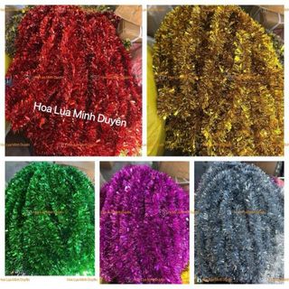 Dây Chồn Bản Rộng 9cm , Dây Thông Noel ,Dây Chồn Tuyết , Dây Kim Tuyến Trang Trí Noel , Giáng Sinh dài 1,8m