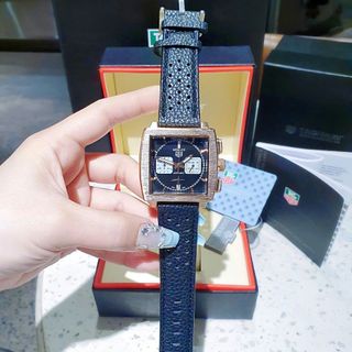 XẢ KHO ĐỒNG HỒ NAM TRUNG CẤP TAD HEUER MONACO DÂY DA LỔ MẶT VUÔNG