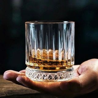 BỘ 6 LY THỦY TINH ĐÁY KIM CƯƠNG 340ML KB103