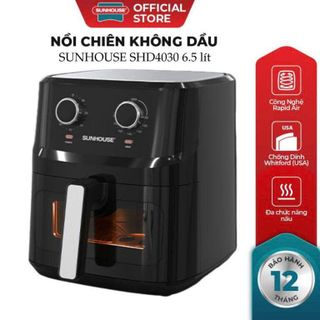 NỒI CHIÊN KHÔNG DẦU 6,5L SUNHOUSE SHD4030