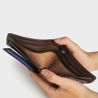 Bóp Ví Nam Da Bò Thật Dáng Ngang Cá Tính F113